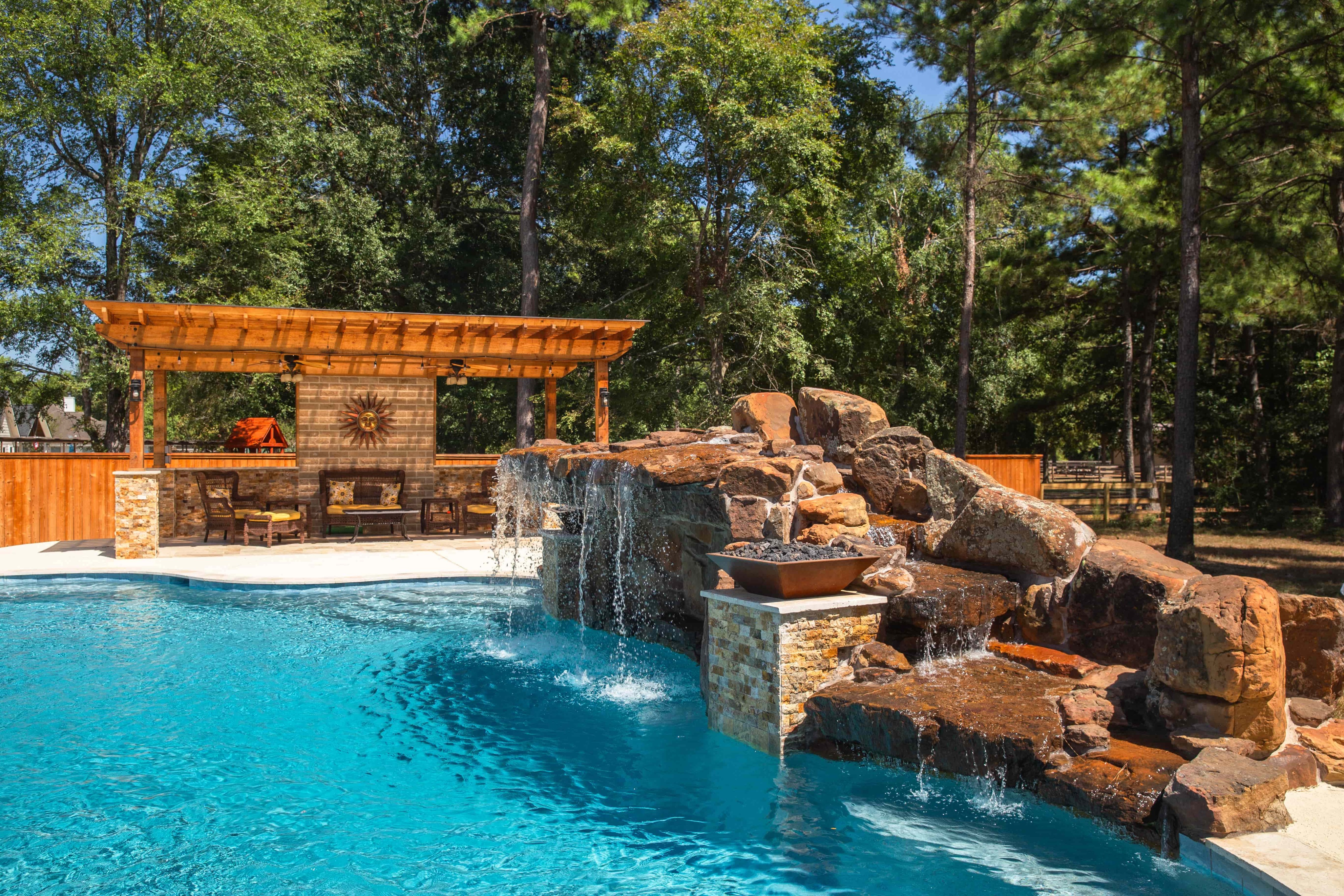Lagoon-Style Pool Project in Montgomery, TX