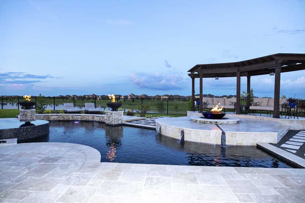 Inground Swimming Pool Designs Luxury, Inground Pool Designs With Hot Tub